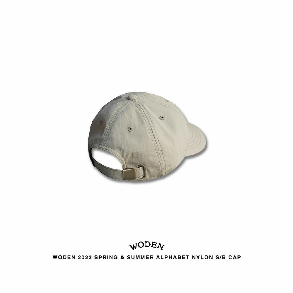 WODEN 2022 Spring & Summer Alphabet Nylon S/B Cap (米色款)