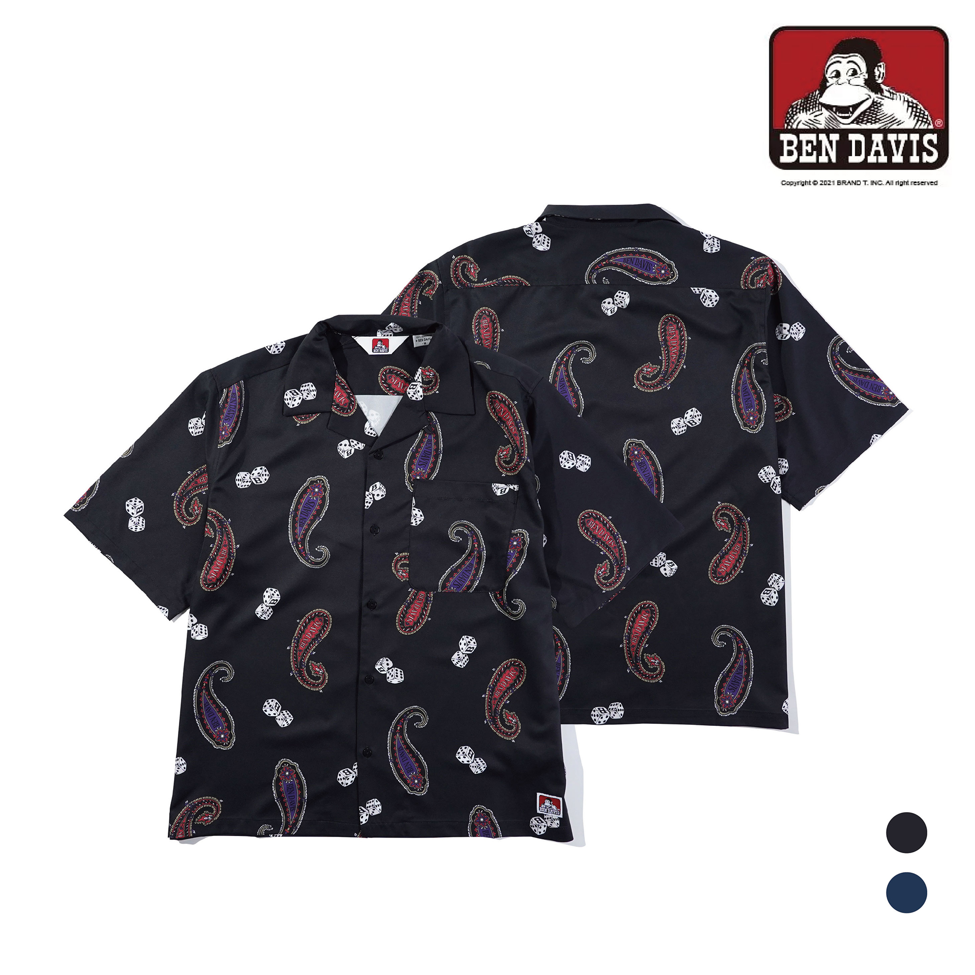 【 BEN DAVIS | 骰子變形蟲襯衫 - 2色 】