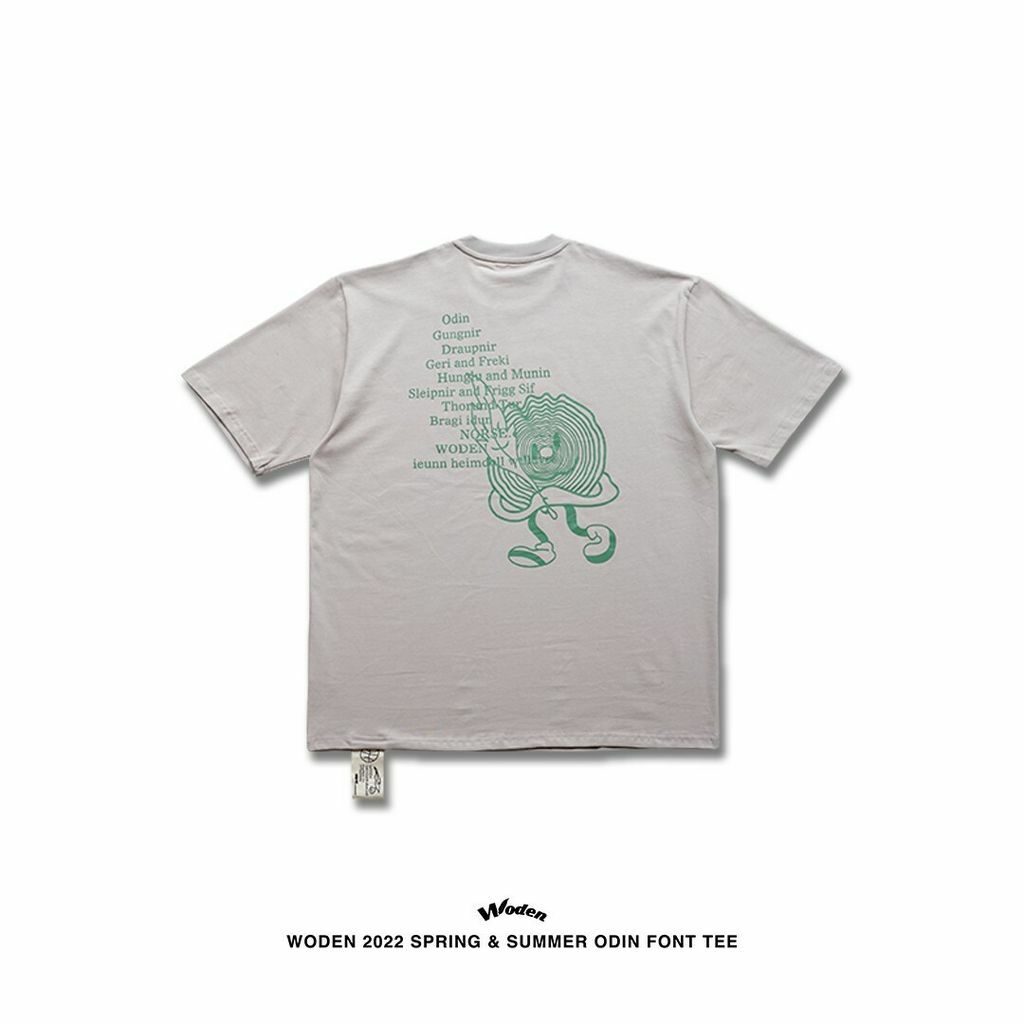 WODEN 2022 Spring & Summer ODIN font tee 杏色