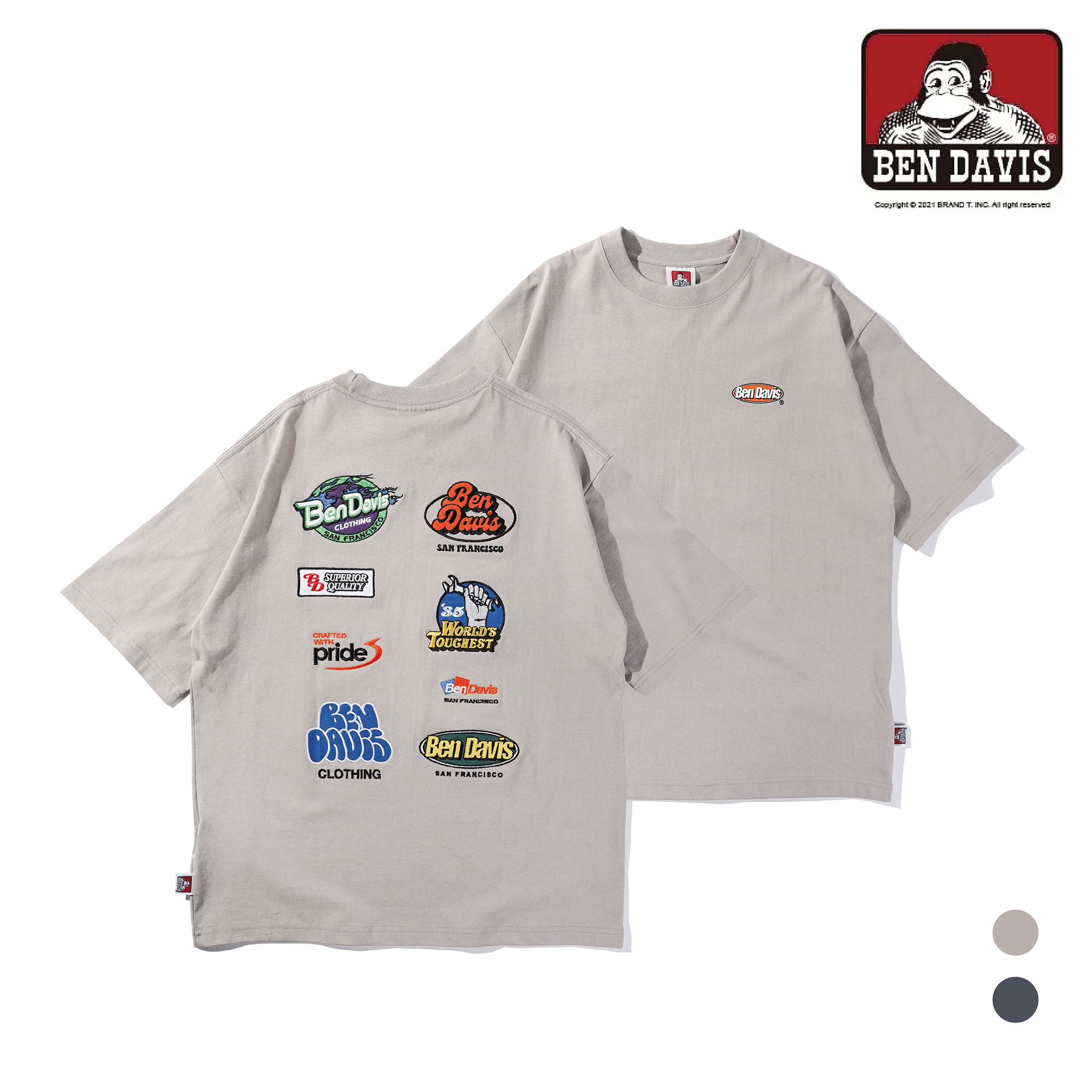 【 BEN DAVIS | 標誌貼布繡短TEE - 2色 】