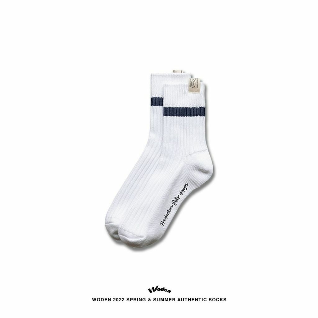 WODEN 2022 Spring & Summer Authentic Socks (白藍款)