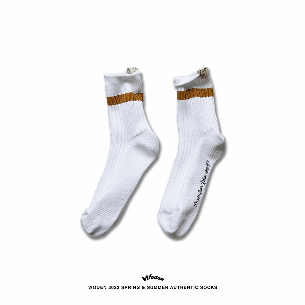 WODEN 2022 Spring & Summer Authentic Socks (白卡其款)