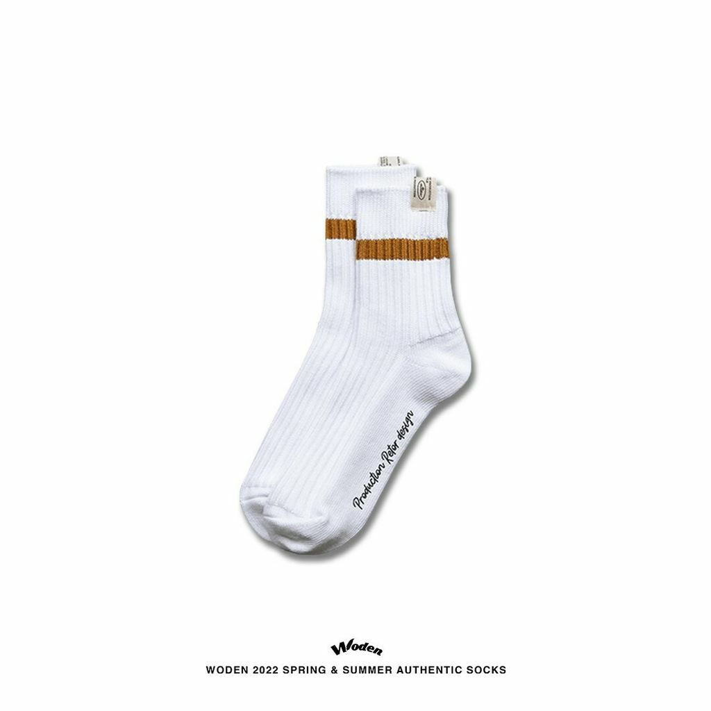 WODEN 2022 Spring & Summer Authentic Socks (白卡其款)