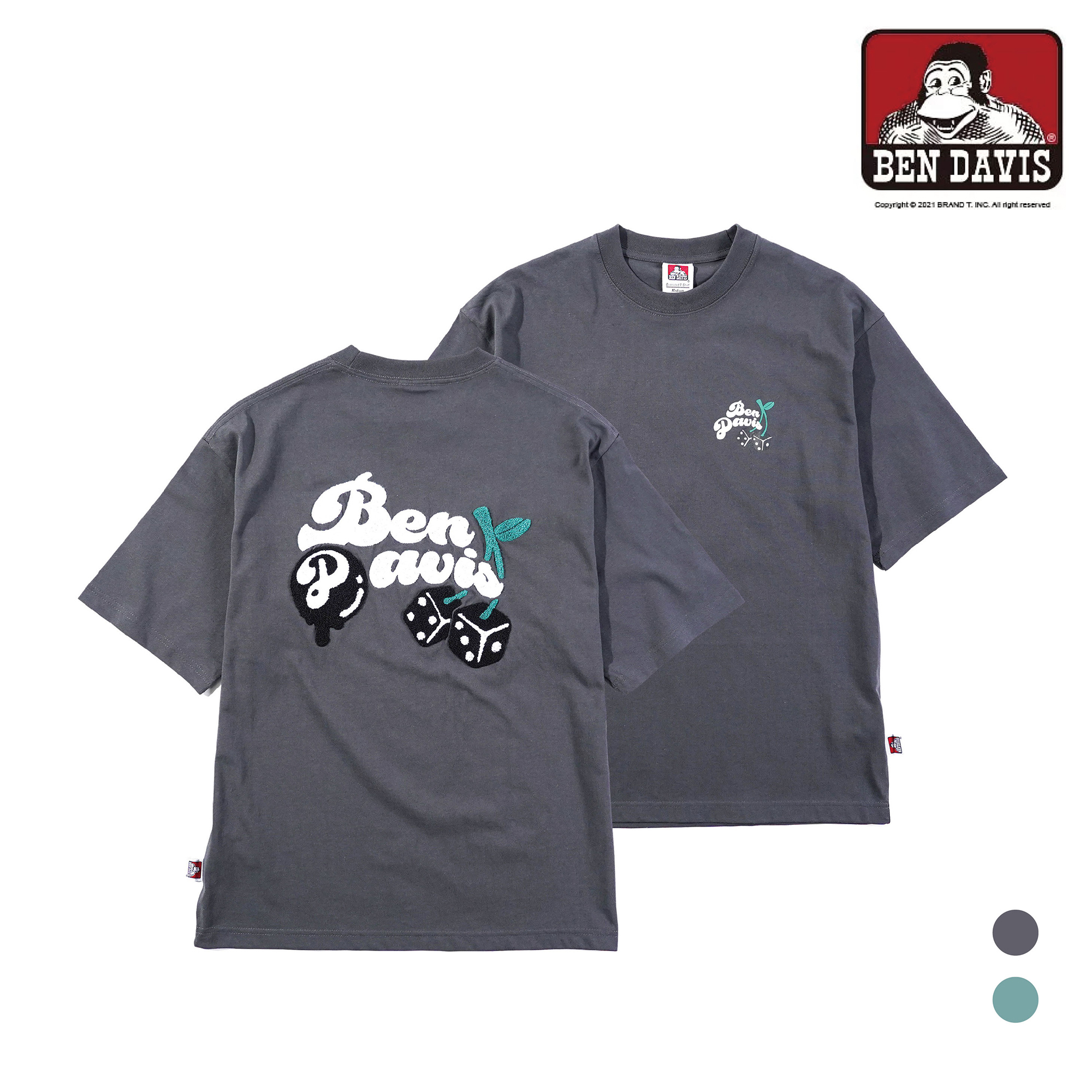 【 BEN DAVIS | 櫻桃骰子立體毛圈短TEE - 2色 】