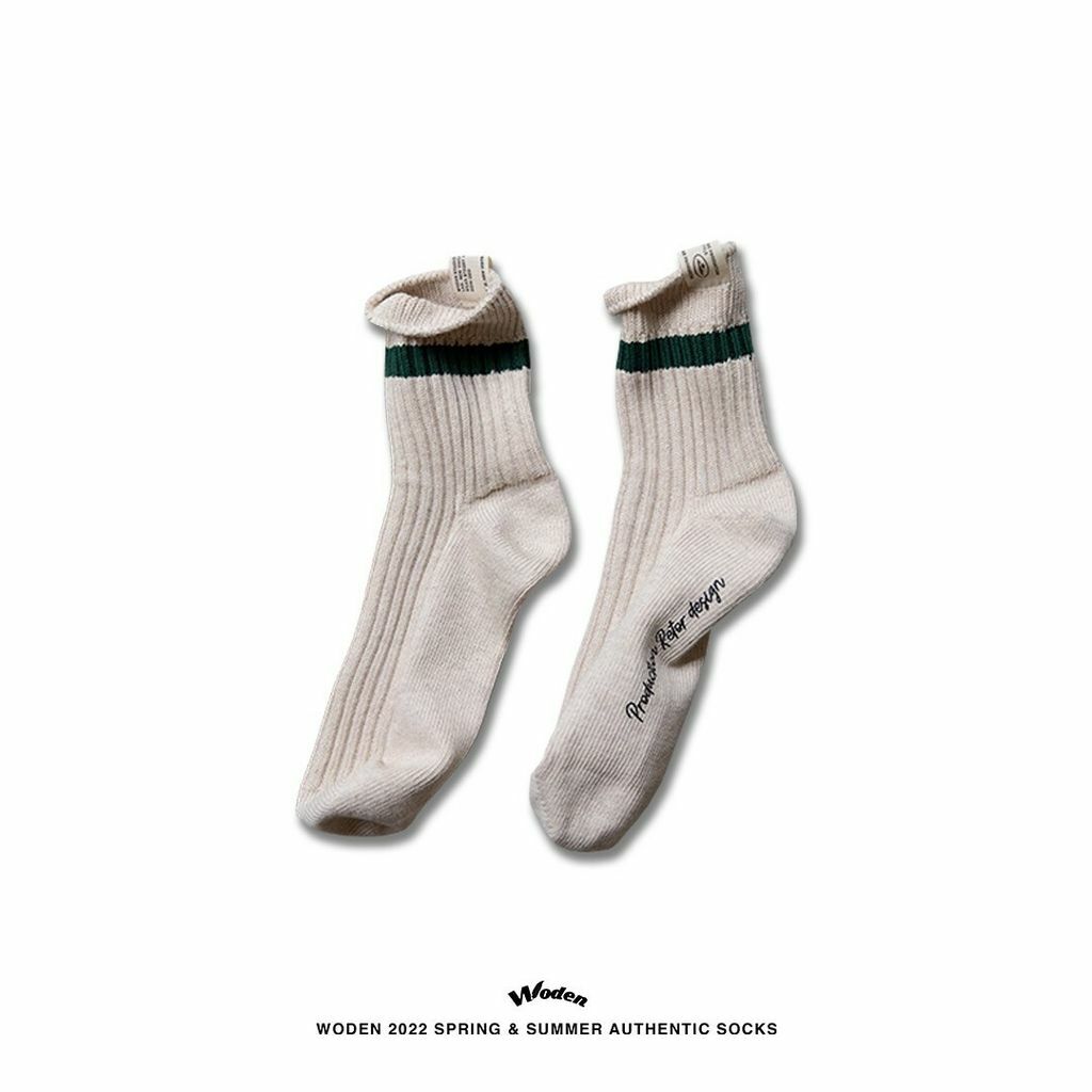 WODEN 2022 Spring & Summer Authentic Socks (沙綠色款)