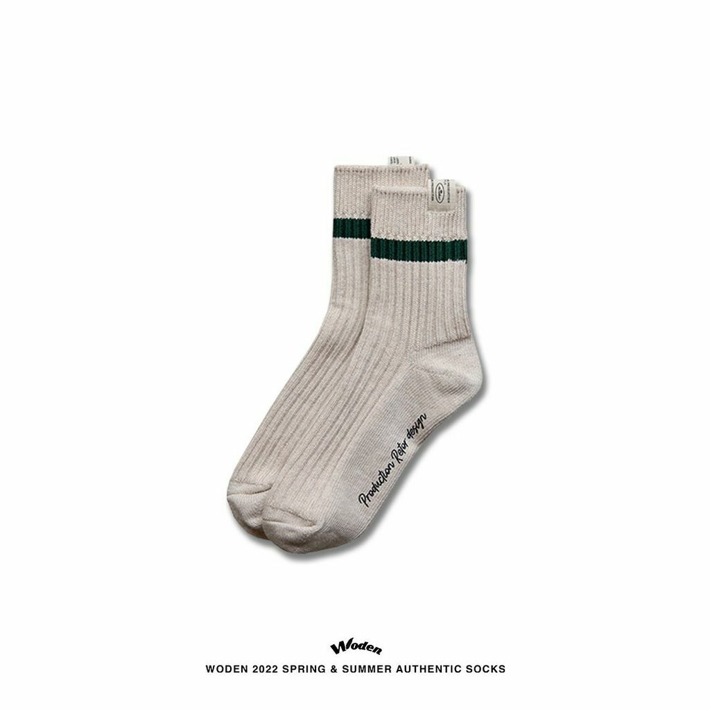 WODEN 2022 Spring & Summer Authentic Socks (沙綠色款)