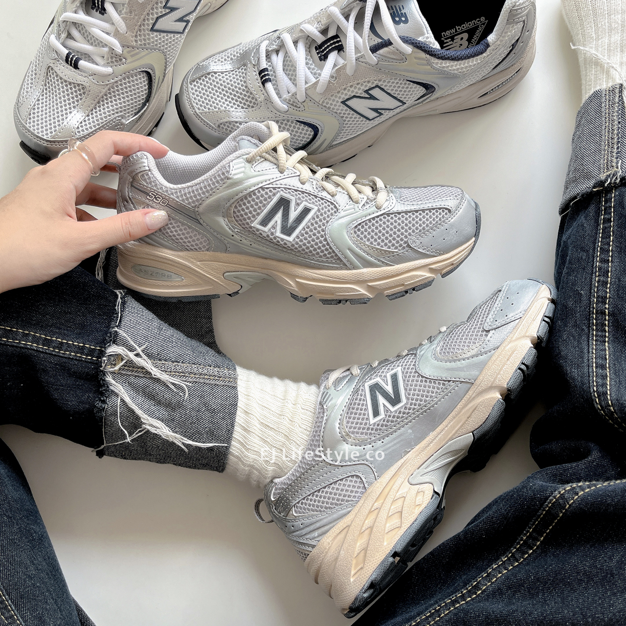 NEW BALANCE 530 復古銀奶油底刷色男鞋MR530VS / 現貨