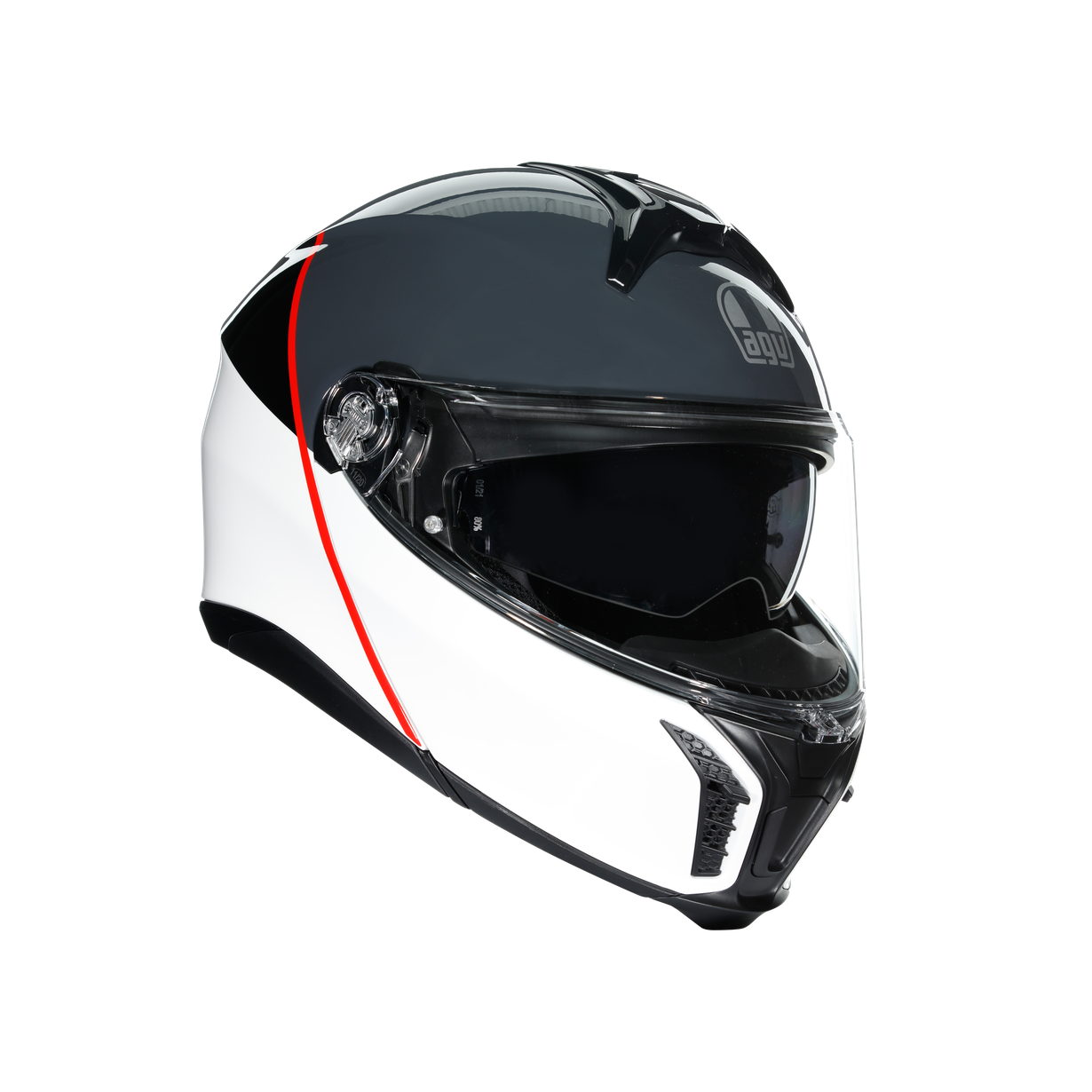 AGV TOURMODULAR 彩繪 BALANCE WHITE/GREY/RED 白灰紅 全罩 可樂帽 可掀式安全帽