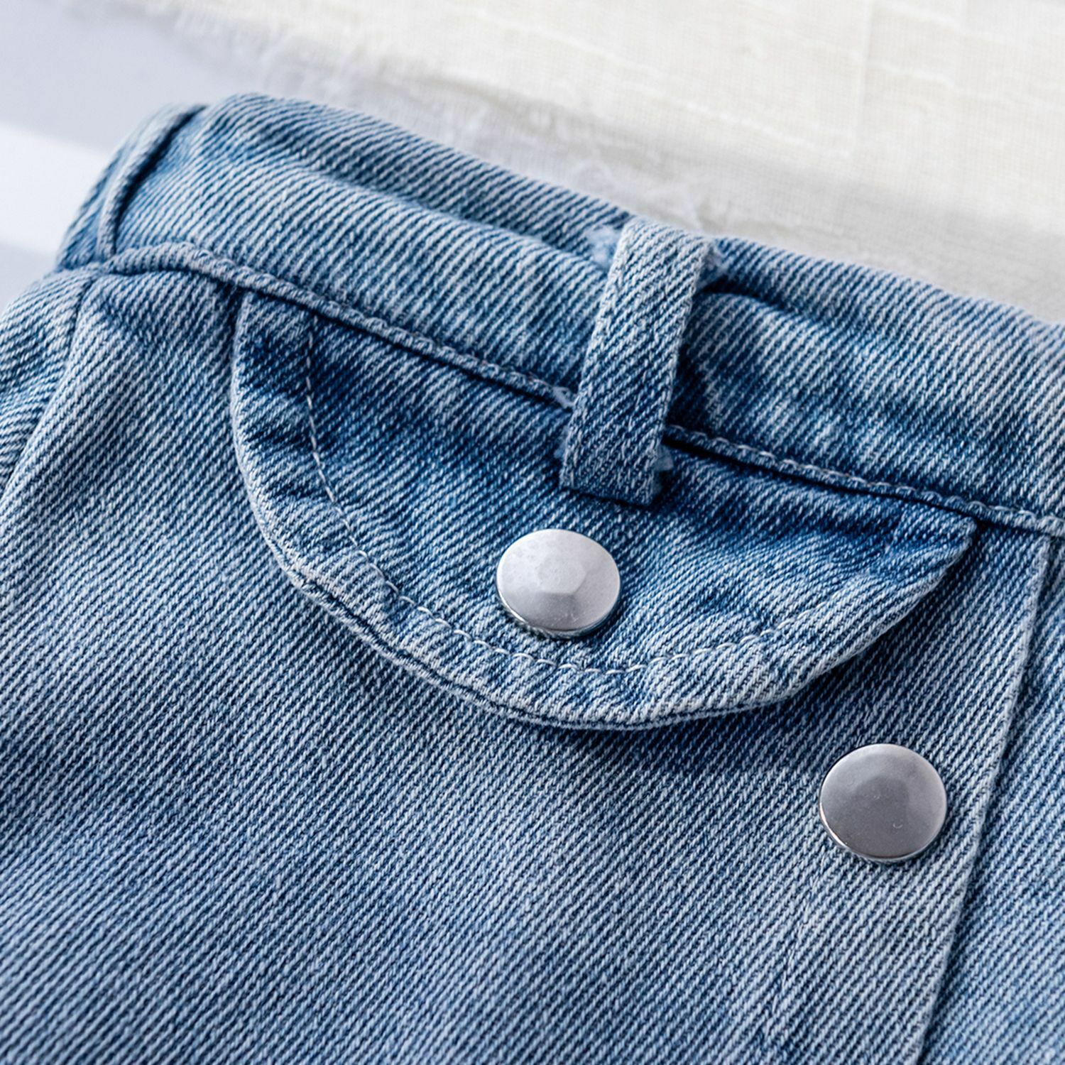 H190BL_SS23_C:百摺半截牛仔裙(pre-order)