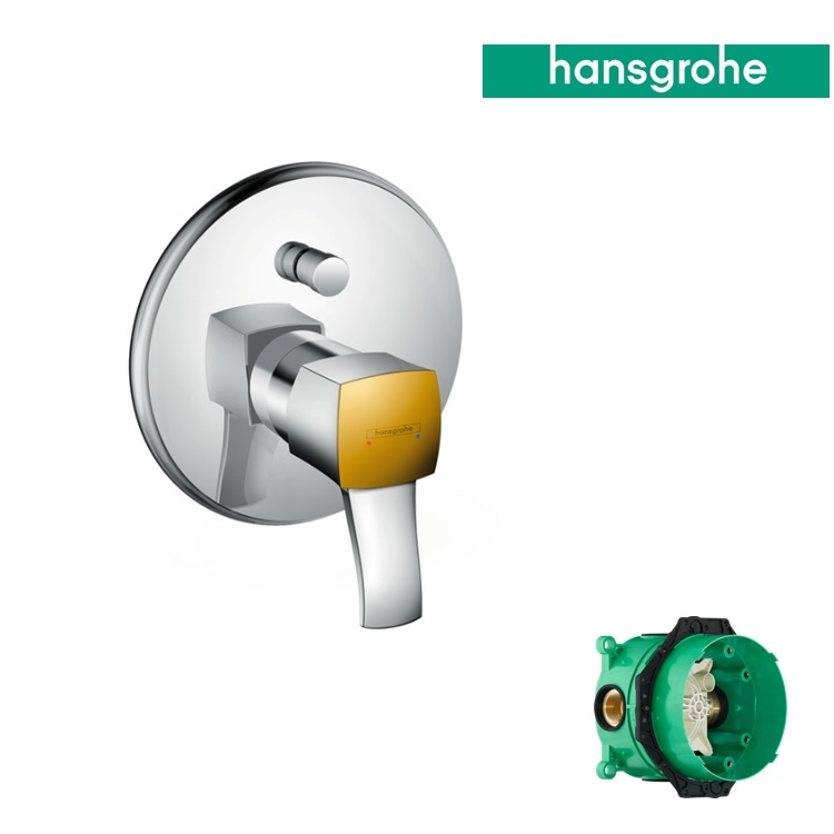 hansgrohe Metropol Classic 31345, -090 + 01800, -180 Single lever bath mixer for concealed installation