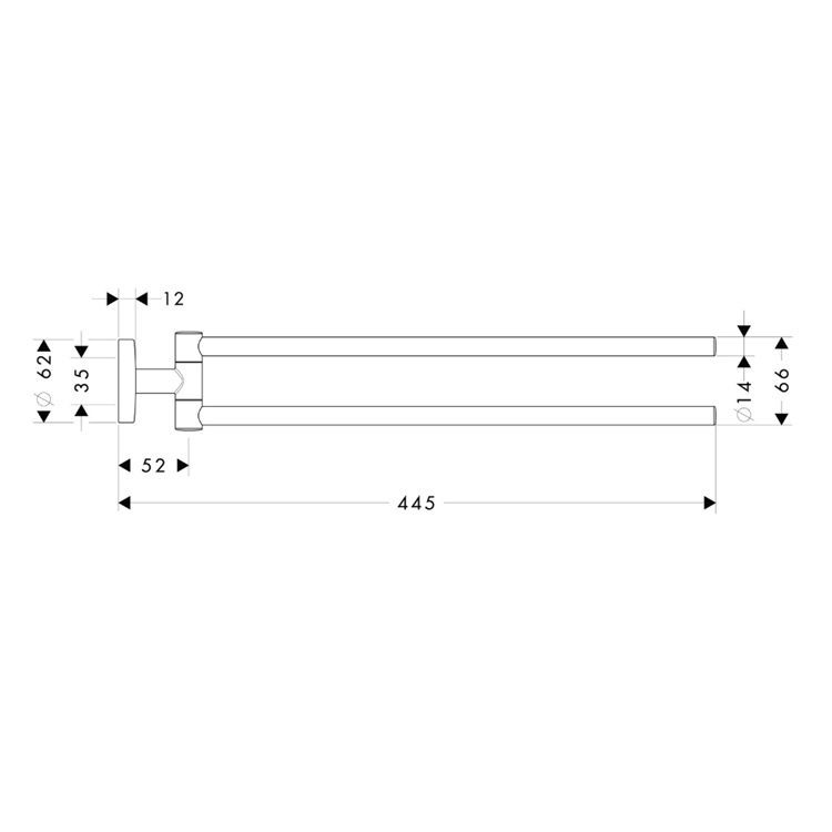 hansgrohe Logis 40512, -000 Towel Rail *Display Item*