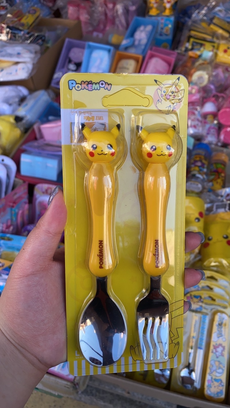 韓國日用品_寶可夢皮卡丘餐具