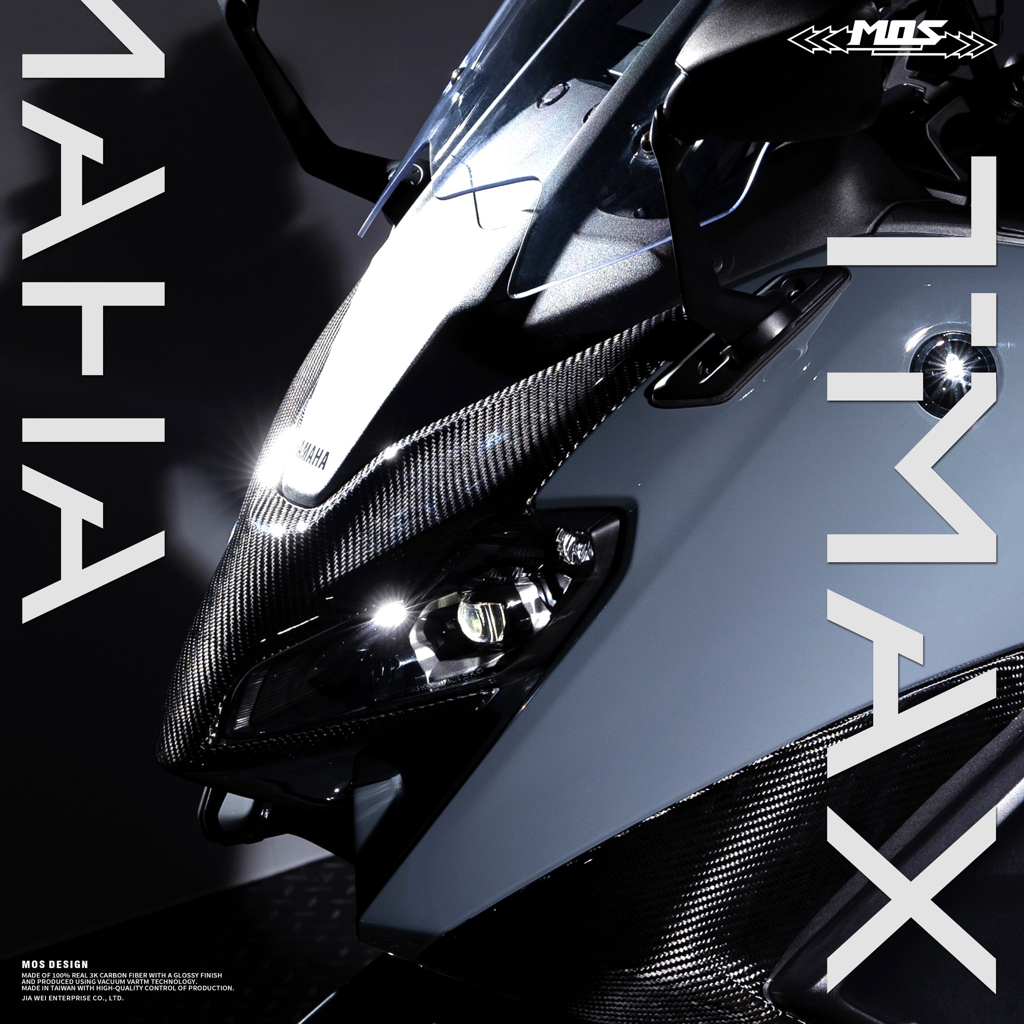 Carbon Fiber Front Cover for Yamaha TMAX 560 2022-2024 Carbon Fiber Front Cover for Yamaha TMAX 560 2022-2024