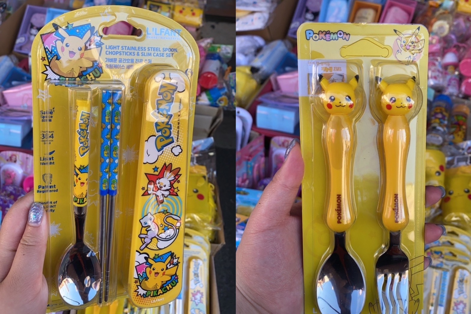 韓國日用品_寶可夢皮卡丘餐具