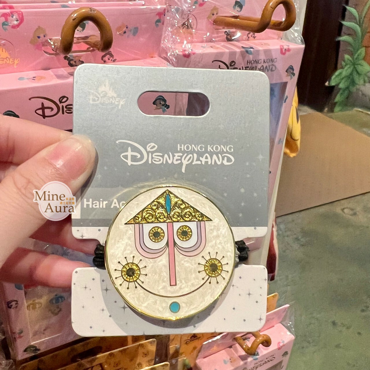 迪士尼 小小世界 標誌Logo 造型 髮束 髮飾 -香港迪士尼樂園