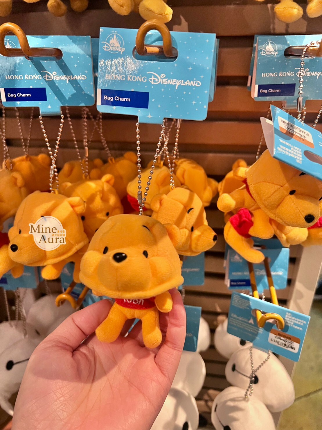 小熊維尼 Winnie the Pooh 頭套造型 鑰匙圈 吊飾 -香港迪士尼樂園