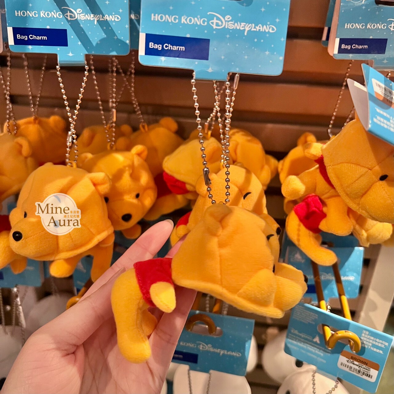 小熊維尼 Winnie the Pooh 頭套造型 鑰匙圈 吊飾 -香港迪士尼樂園