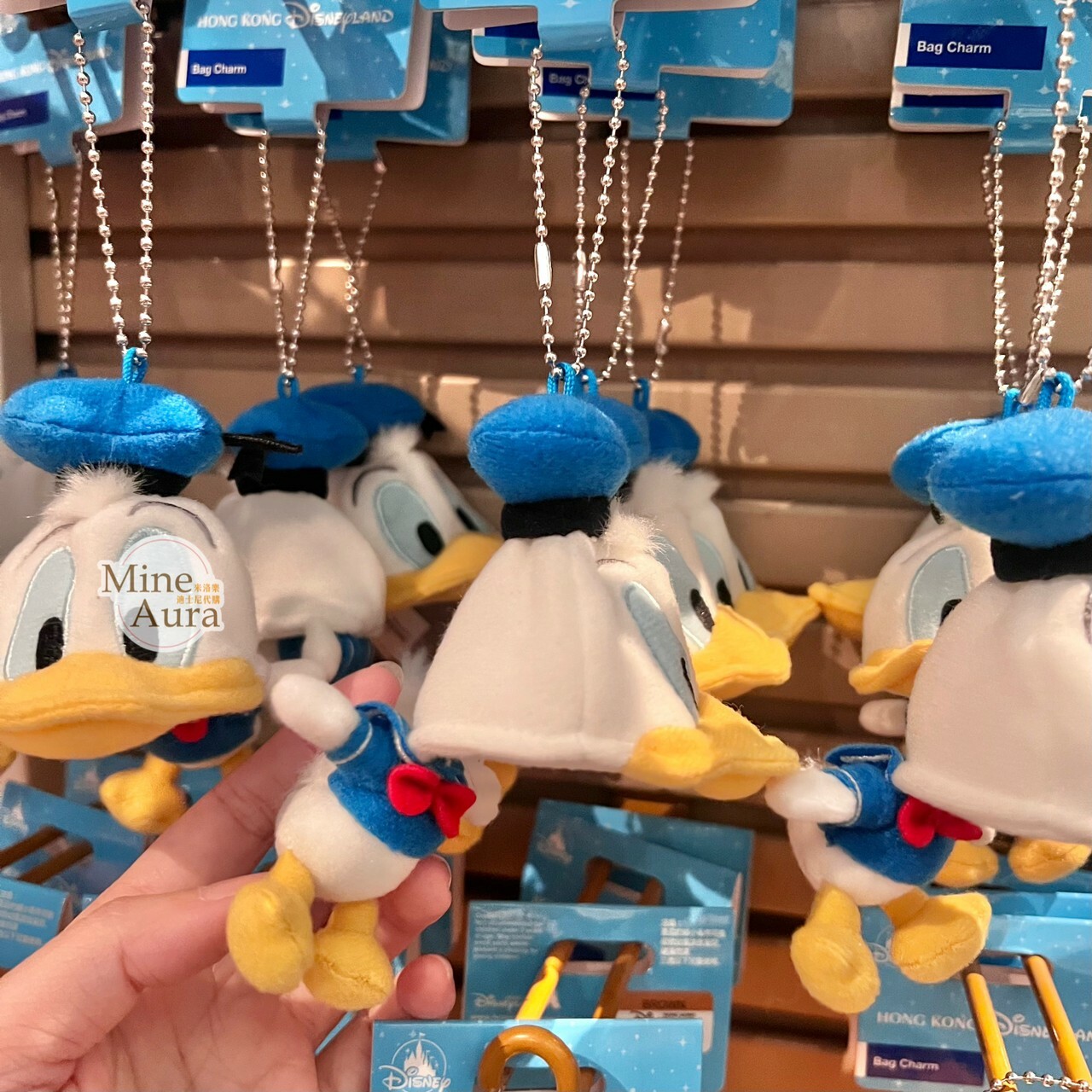 唐老鴨 Donald 頭套造型 鑰匙圈 吊飾 -香港迪士尼樂園