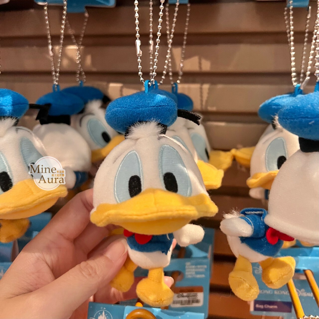 唐老鴨 Donald 頭套造型 鑰匙圈 吊飾 -香港迪士尼樂園