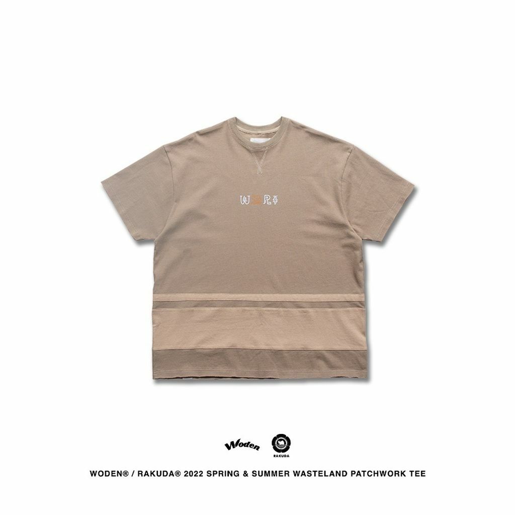WODEN® / RAKUDA® 2022 Spring & Summer Wasteland Patchwork Tee (卡其款)