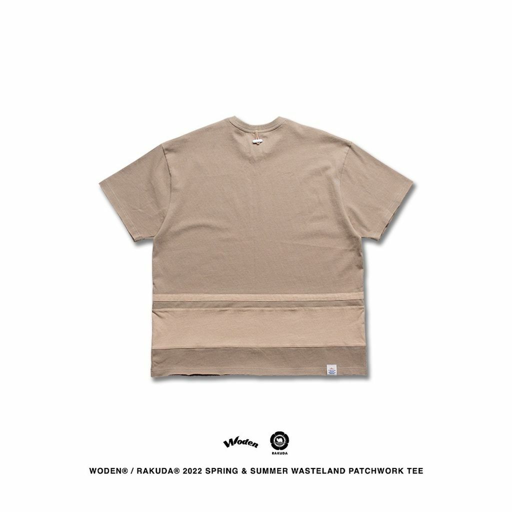 WODEN® / RAKUDA® 2022 Spring & Summer Wasteland Patchwork Tee (卡其款)