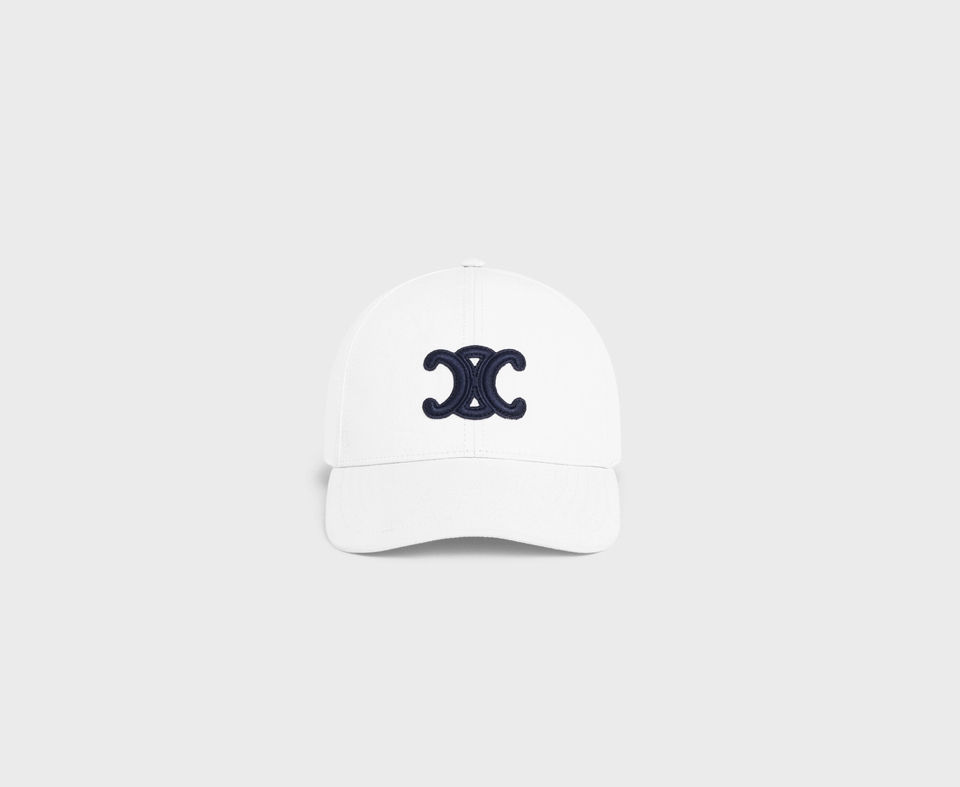 Celine triomphe cotton baseball cap