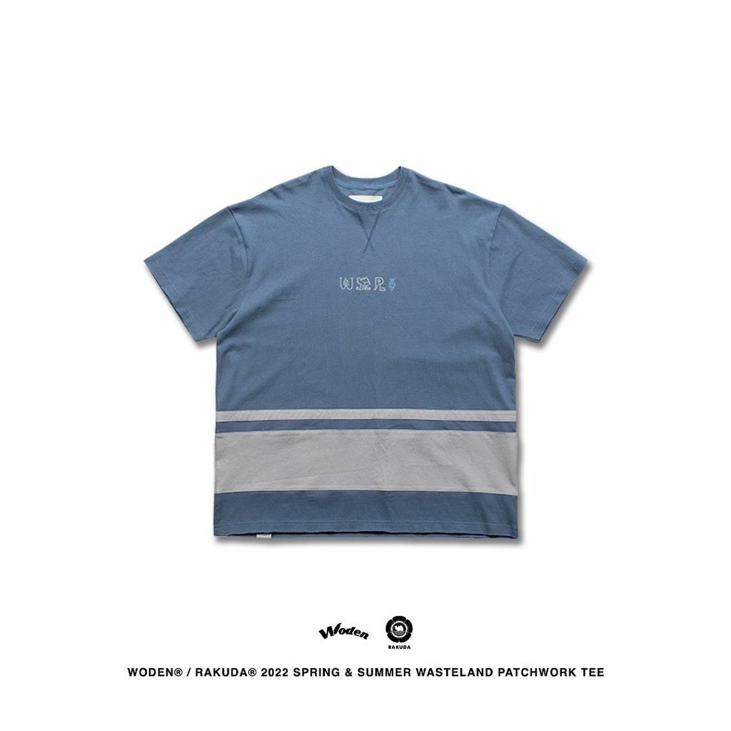WODEN® / RAKUDA® 2022 Spring & Summer Wasteland Patchwork Tee (藍色款)