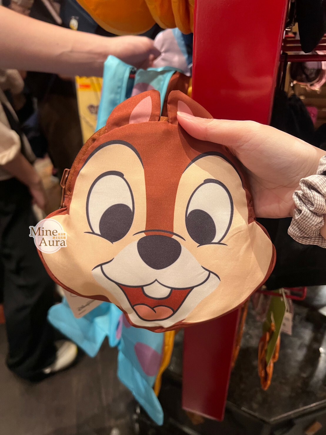 黑鼻 奇奇 Chip 折疊收納 環保 購物袋 奇奇蒂蒂 Chip 'n Dale -香港迪士尼樂園