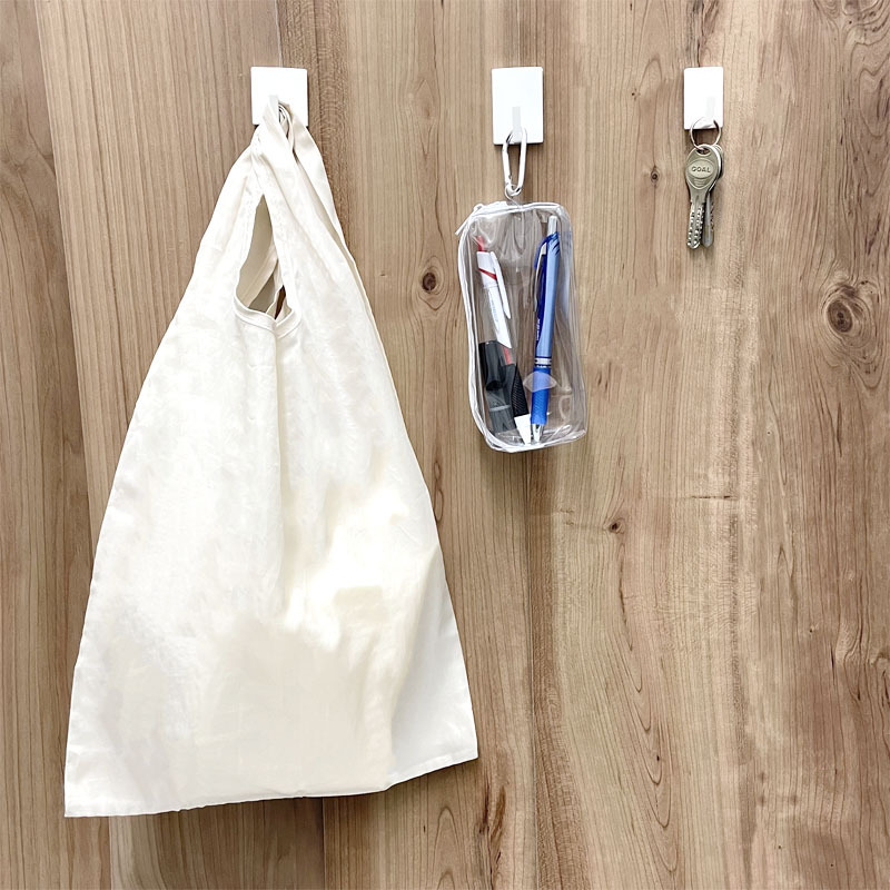 黏貼式掛勾/長方形 2入