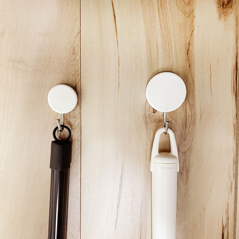 黏貼式掛勾/圓形 2入