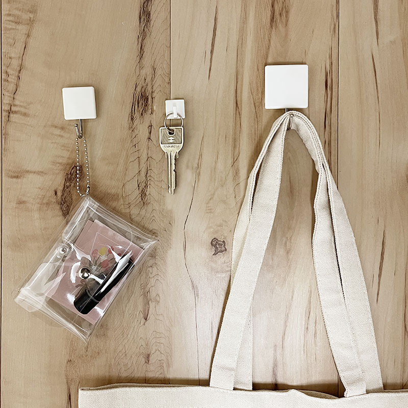 黏貼式掛勾/方形 2入