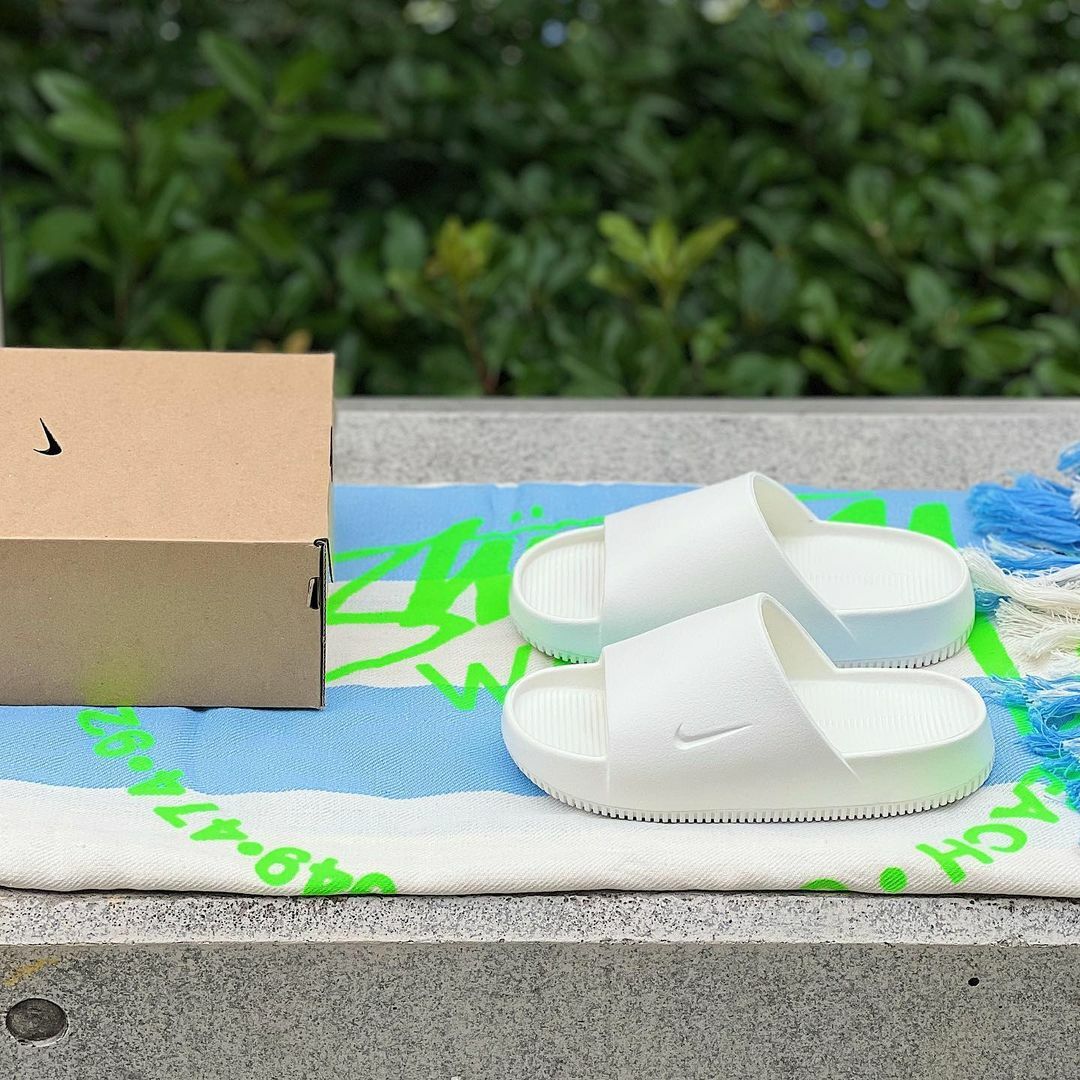 Nike Calm Slide 雲朵 白色 厚底 胖胖 麵包拖鞋 FD4116-100