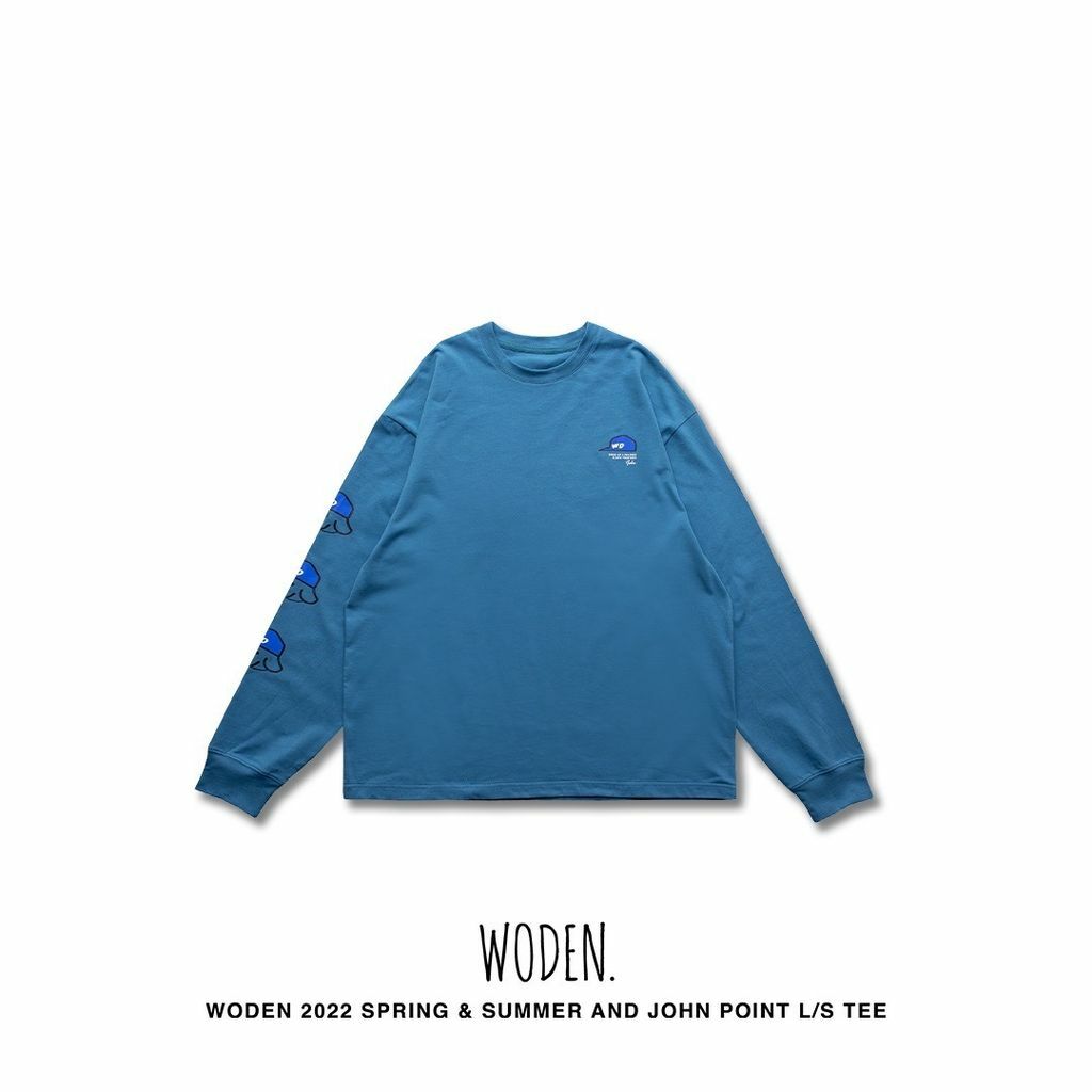 WODEN 22SS and John Point L/S tee 藍