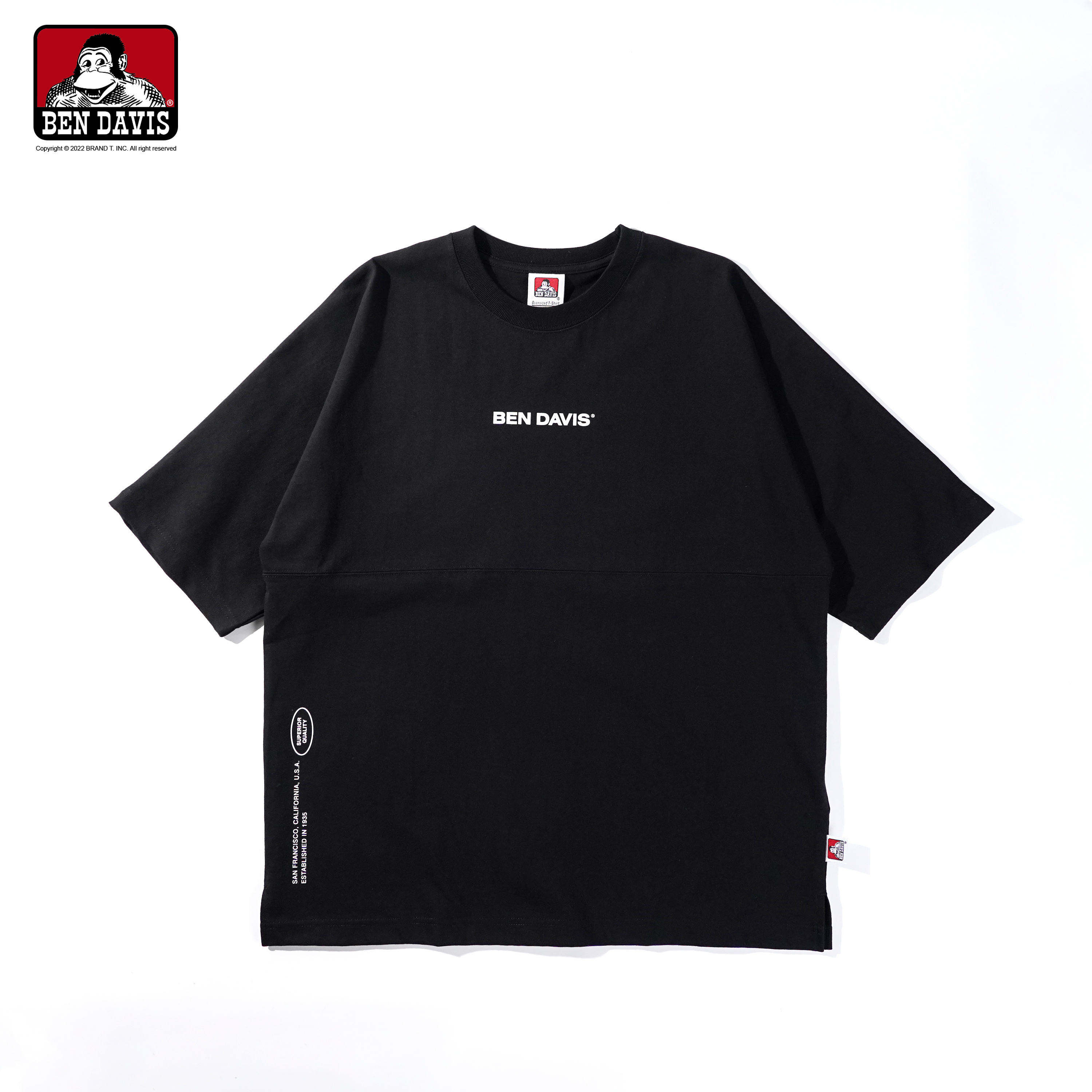 【 BEN DAVIS | BIG LOGO 足球短TEE - 2色 】