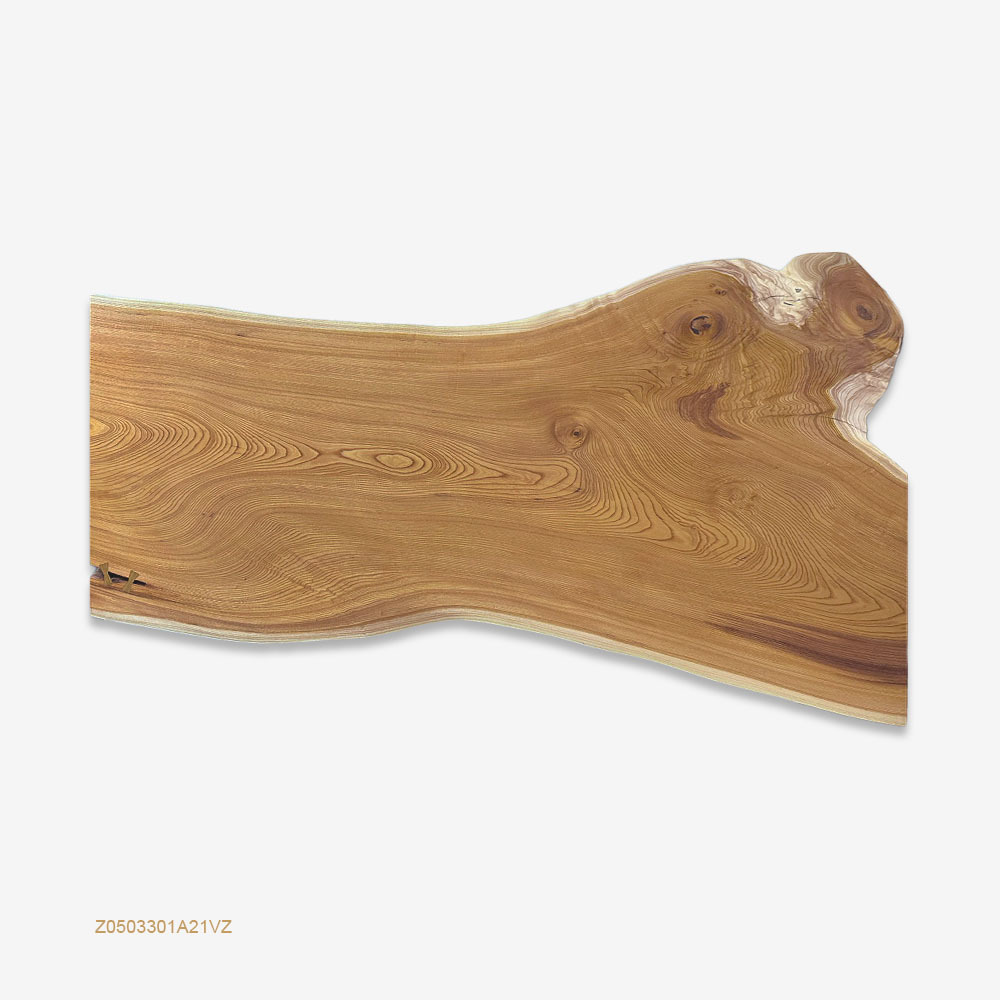 日本九州櫸木一枚板｜ケヤキ欅尺寸：210x77-116x5.5cm