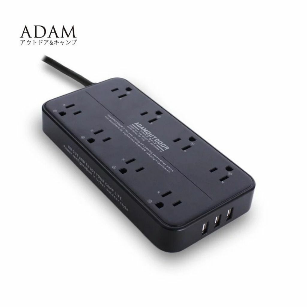 ADAM｜延長線組3P8座3U1.8M (三色)