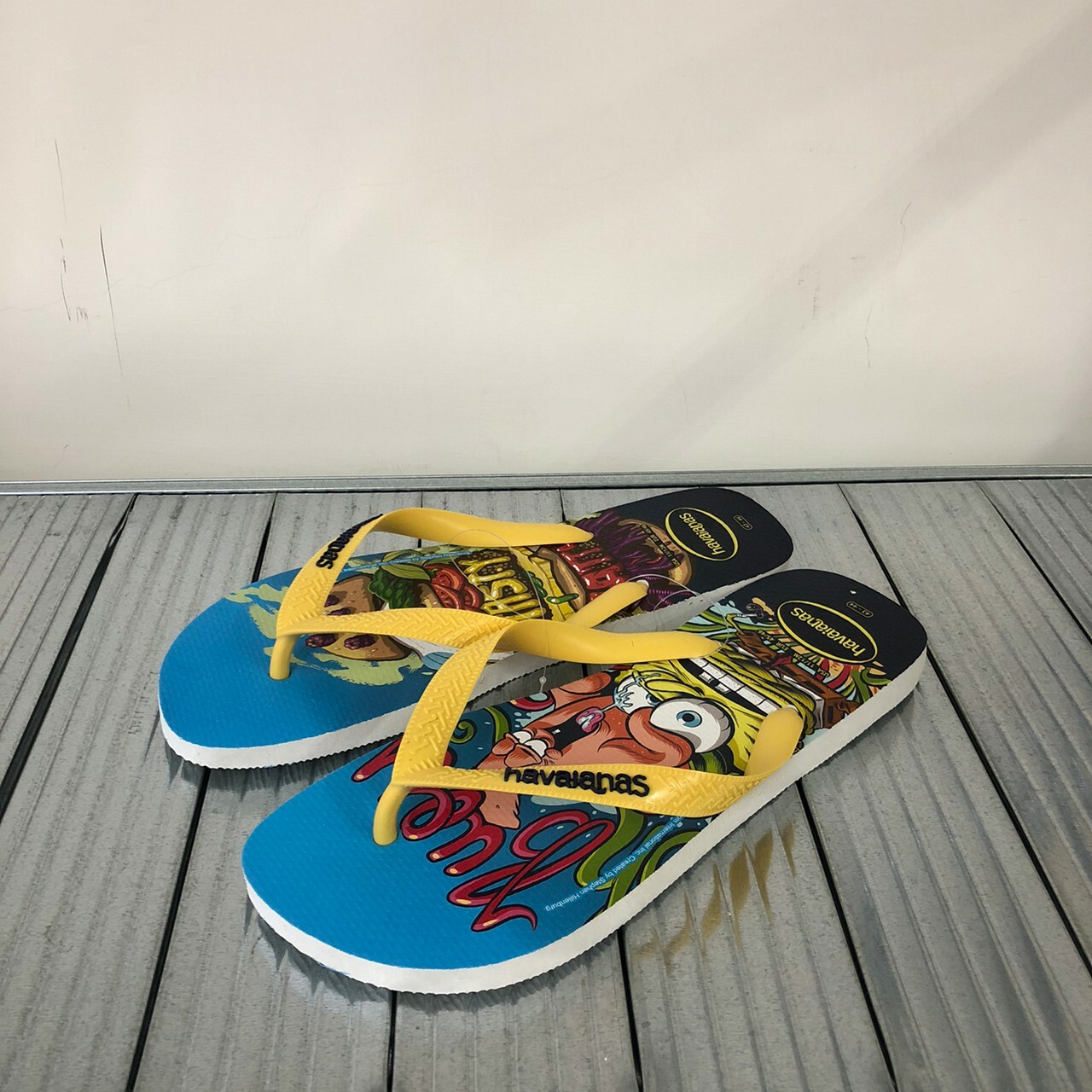 Havaianas 哈瓦仕 Top SpongeBob Flip Flops 拖鞋 夾腳拖 海綿寶寶 男女款 4148298-0001U