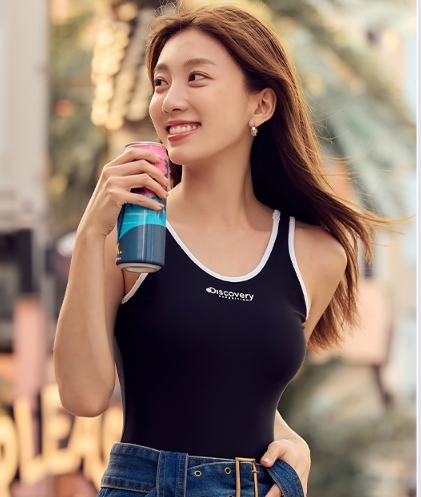 韓國代購 Discovery Expedition Monokini 連身泳衣 連身背心 女 黑 JUN-