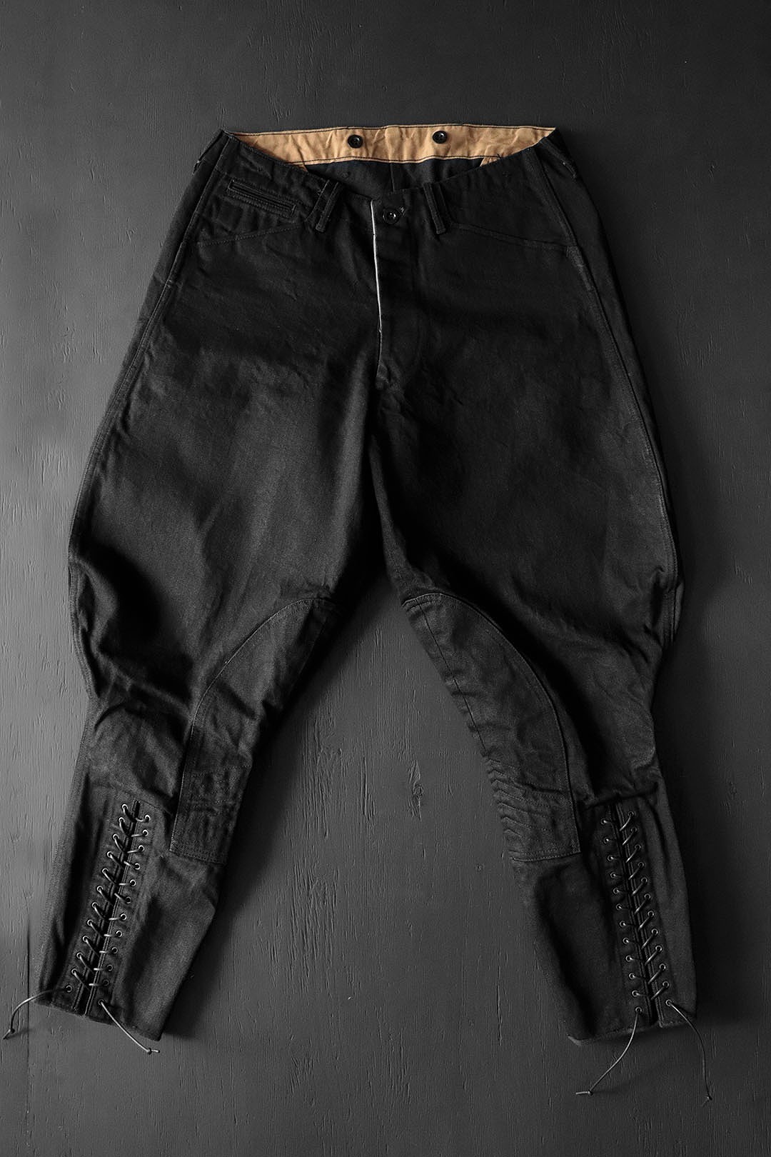 Black Sign 15oz Black Denim Sheriff Breeches / Deep Black