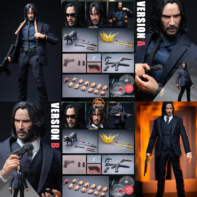 Aton Custom 1/12 Mr. Wick  Action Figure (2Ver. Regular)