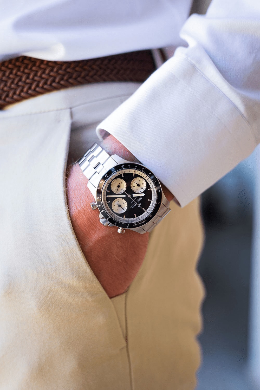 1960 Racing Chronograph - Black/Off White