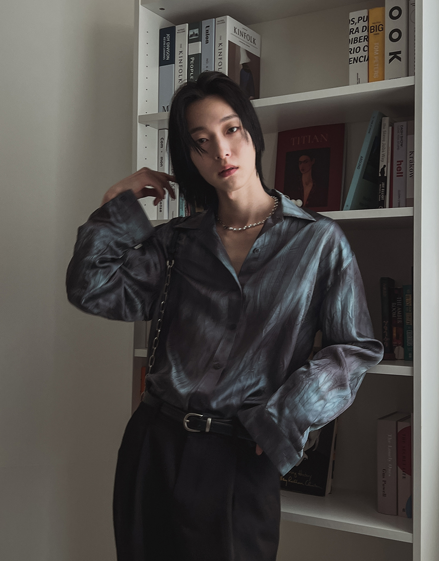 人造絲紮染襯衫