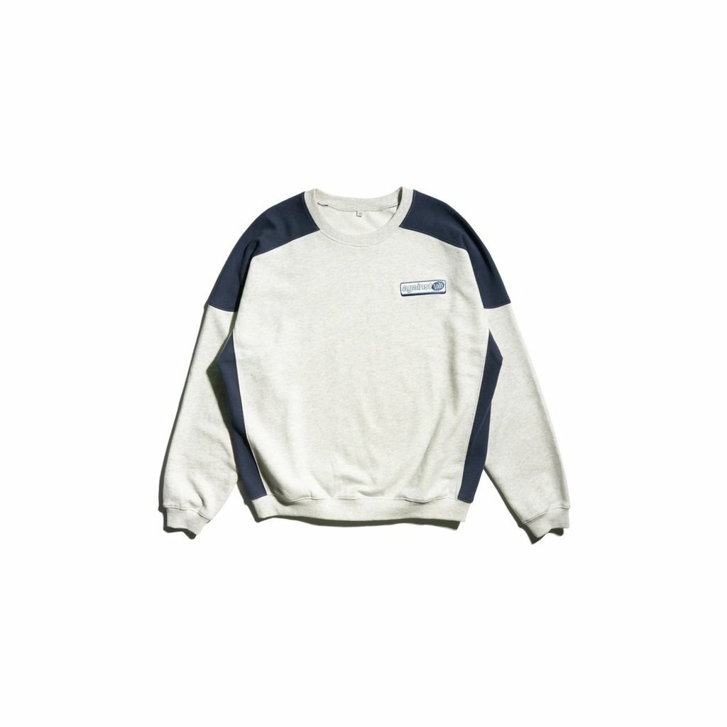 AGAINST 2 TONE PANEL SWEATER