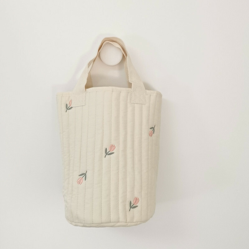 《2652》韓國刺繡小熊手提水壺袋