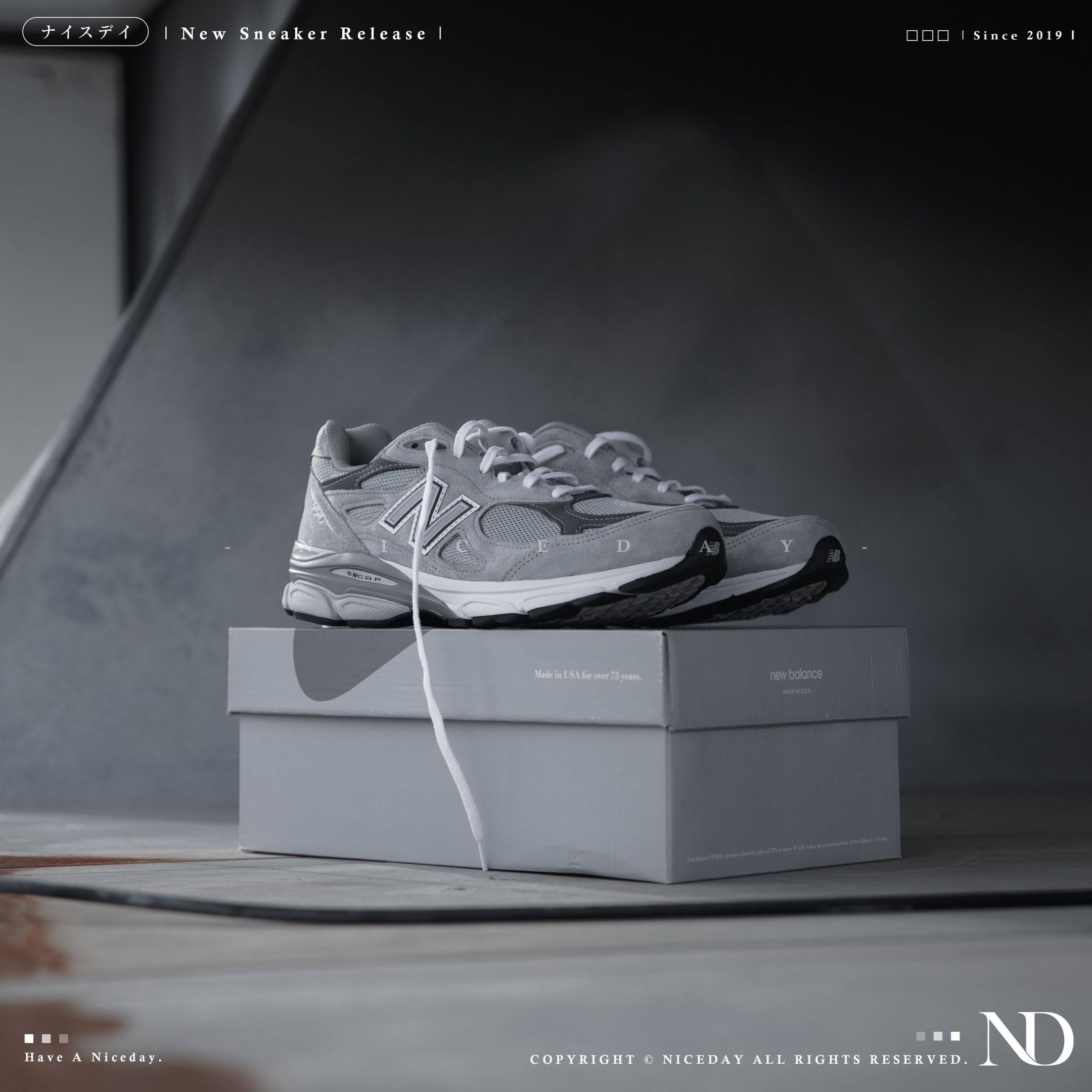 NICEDAY 代購 New Balance 990 V3 元祖灰NB990 男女 美製 M990GY3