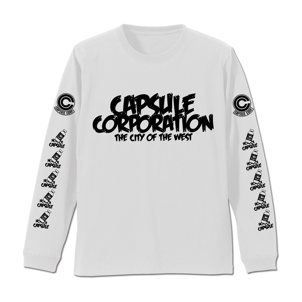 Cospa 0512 カプセルコーポレーション 袖リブロングスリーブTシャツ [ドラゴンボール] WHITE