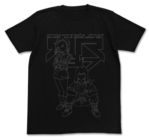 Cospa 0512 人造人間17号＆18号Tシャツ [ドラゴンボールZ] BLACK