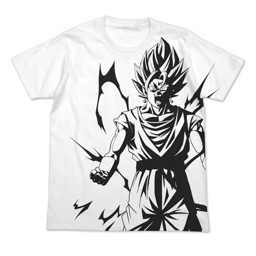 Cospa 0512 ベジット オールプリントTシャツ [ドラゴンボールZ] WHITE