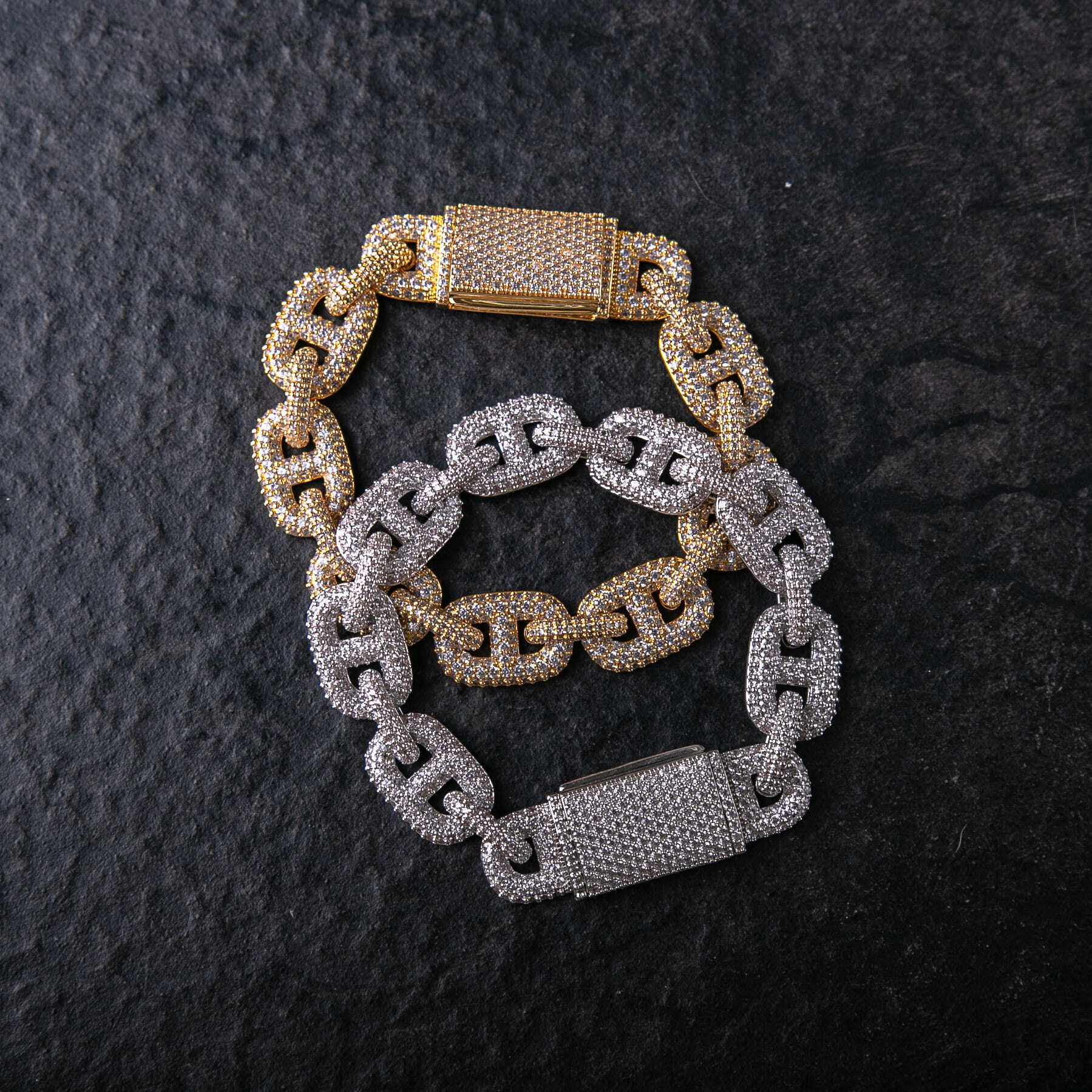 15mm滿鑲泡泡水手鍊