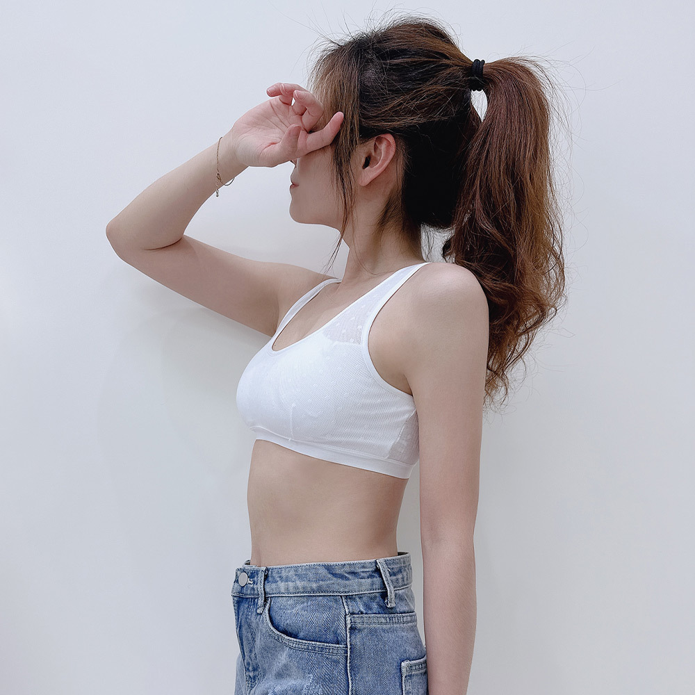 波波點點。發育不透色兒童少女背心 A罩